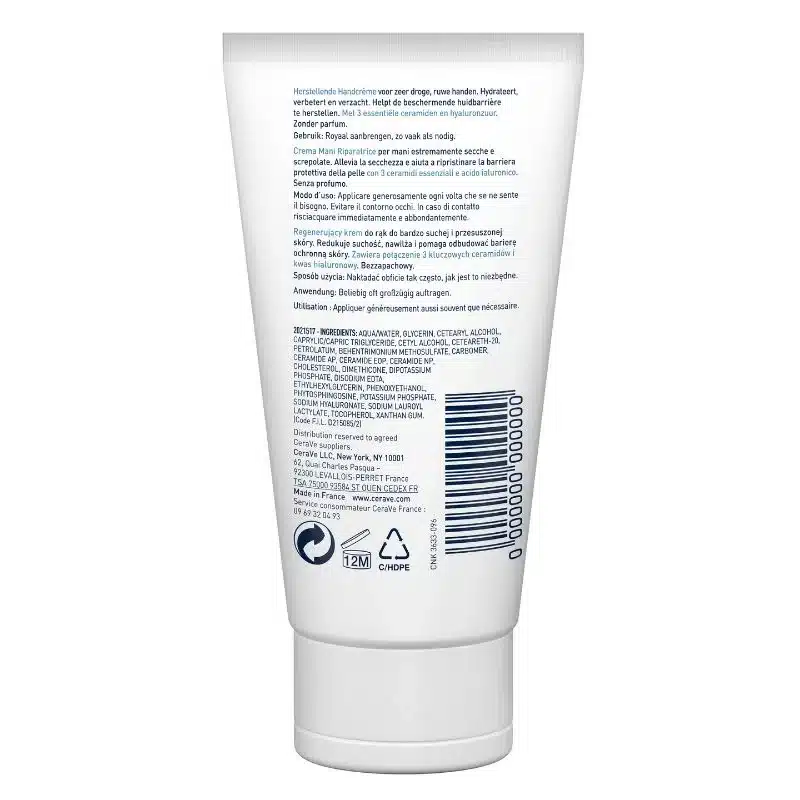CeraVe Crème Réparatrice Mains Sèches et Abîmées 50ml 3