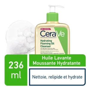 CeraVe Huile Lavante Moussante Hydratante Peau Très Sèche à Atopique | 236ml