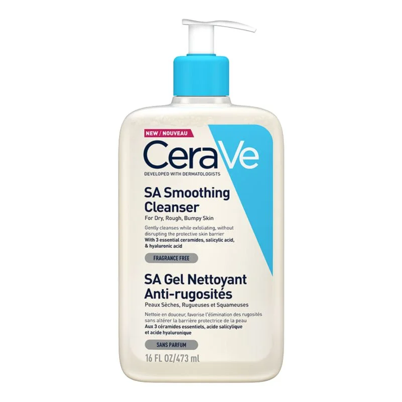 CeraVe SA Gel Nettoyant Anti-Rugosités Peau Sèche et Rugueuse 473ml 2