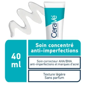 CeraVe Soin Concentré Anti-Imperfections | Peau Grasse à Tendance Acnéique | 40ml
