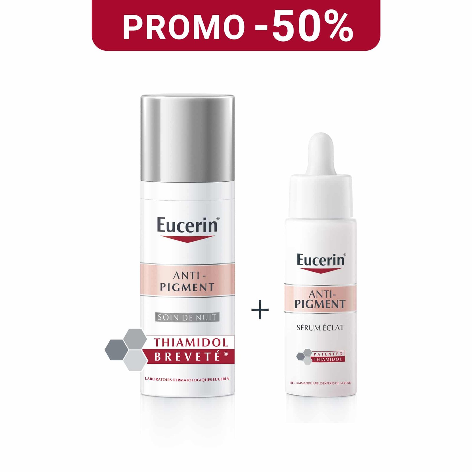 Pack EUCERIN ANTI-PIGMENT ANTIPIGMENT NUIT + SERUM ECLAT