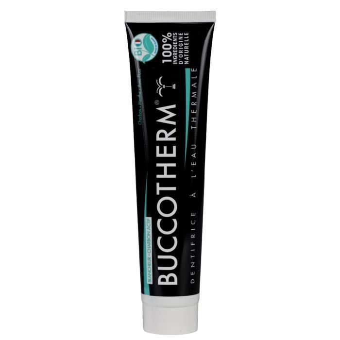 BUCCOTHERM DENTIFRICE BLANCHEUR CHARBON NOIR BIO 75 ML