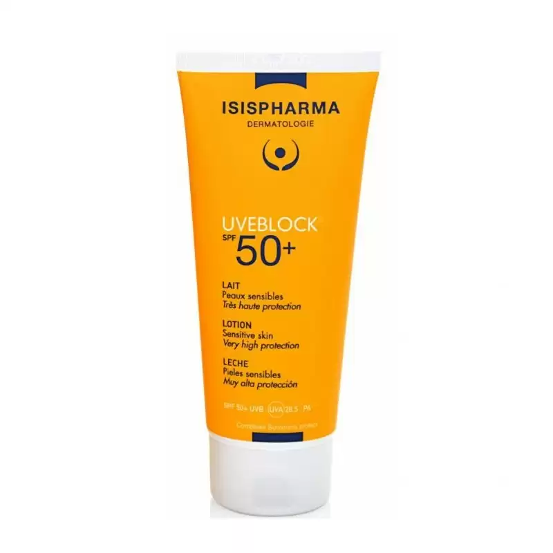 ISISPHARMA UVEBLOCK SPF 50+ LAIT PEAUX SENSIBLES 100ml