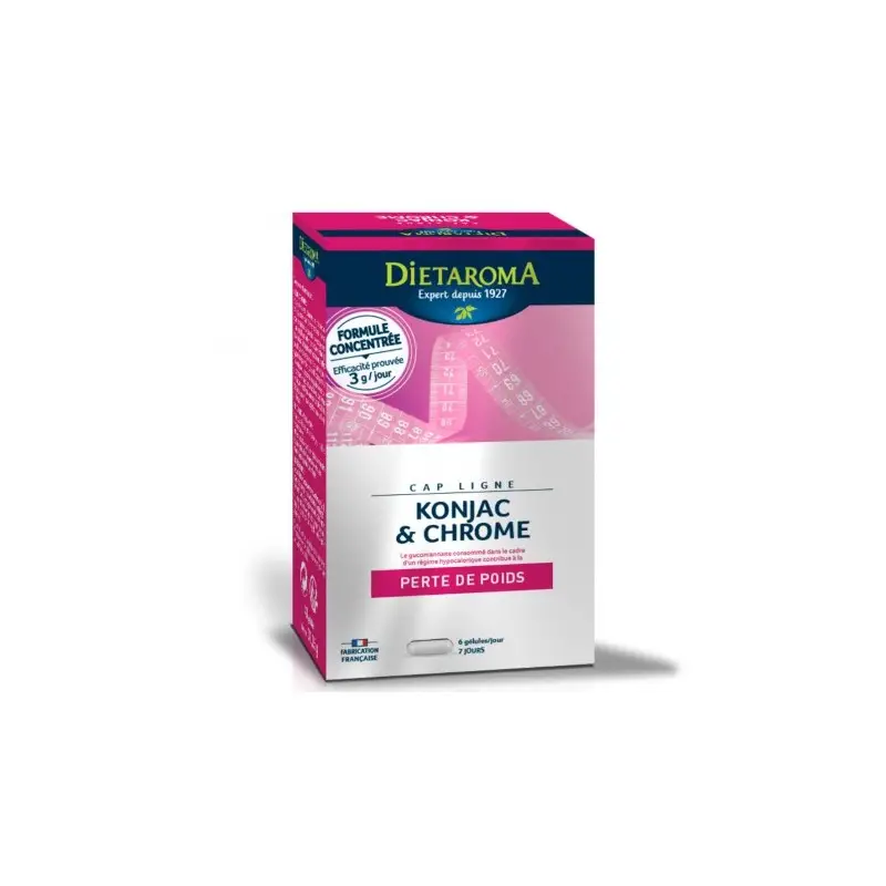 Dietaroma Cap Ligne Konjac & Chrome Perte de poids | 40 gélules