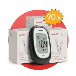 YUWELL – Glucometre Kit + 3 Flacons de 25 bandelettes