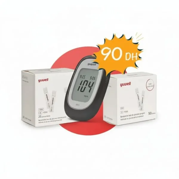 YUWELL – Glucometre Kit + 3 Flacons de 25 bandelettes