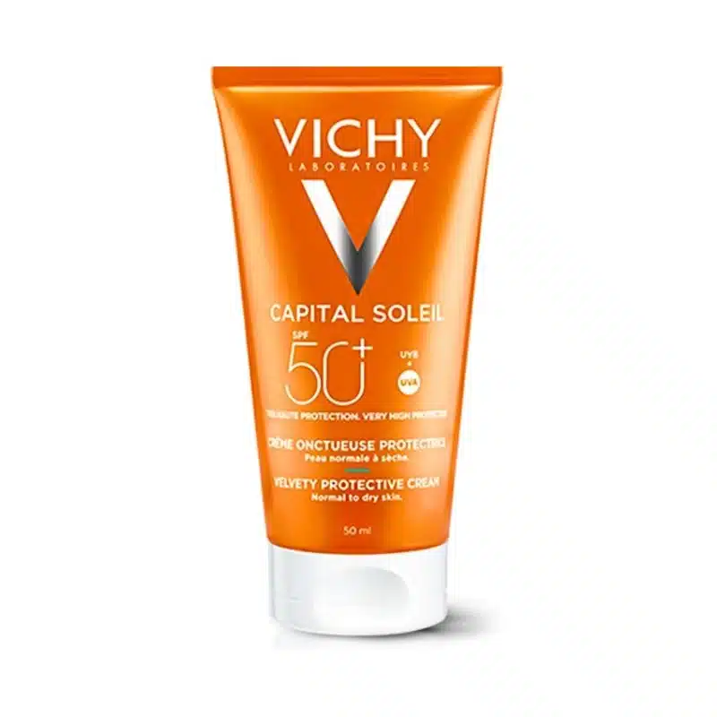 Vichy Capital Soleil SPF50+ Crème Onctueuse Protectrice – Peaux Normales à Sèches 50ml