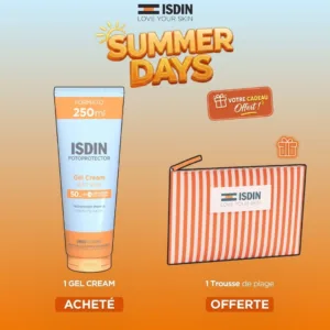 ISDIN OFFRE FOTOPROTECTOR GEL CREAM WET SKIN SPF50+ 250ML + TROUSSE OFFERTE
