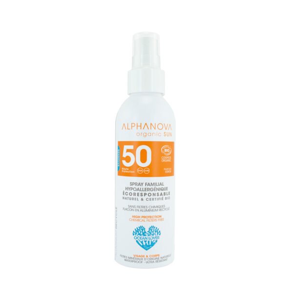 ALPHANOVA Spray solaire familial hypoallergénique SPF 50+