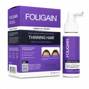FOLIGAIN Lotion Triple Action pour cheveux clairsemés pour femmes avec 10% de Trioxidil 59ml