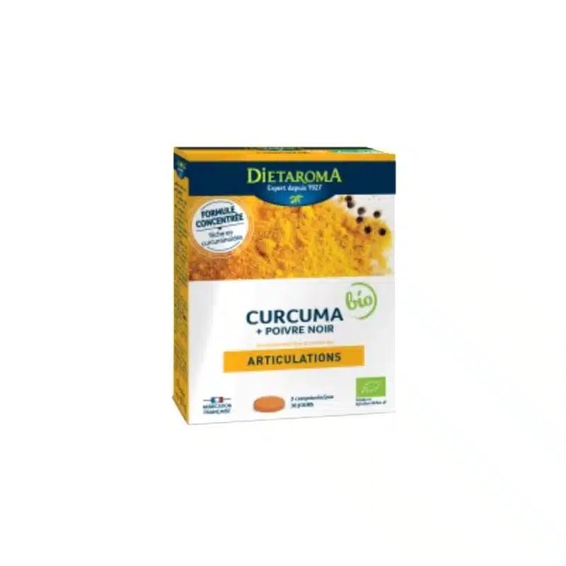 DIETAROMA Curcuma & Poivre Noir Bio 60 Comprimés