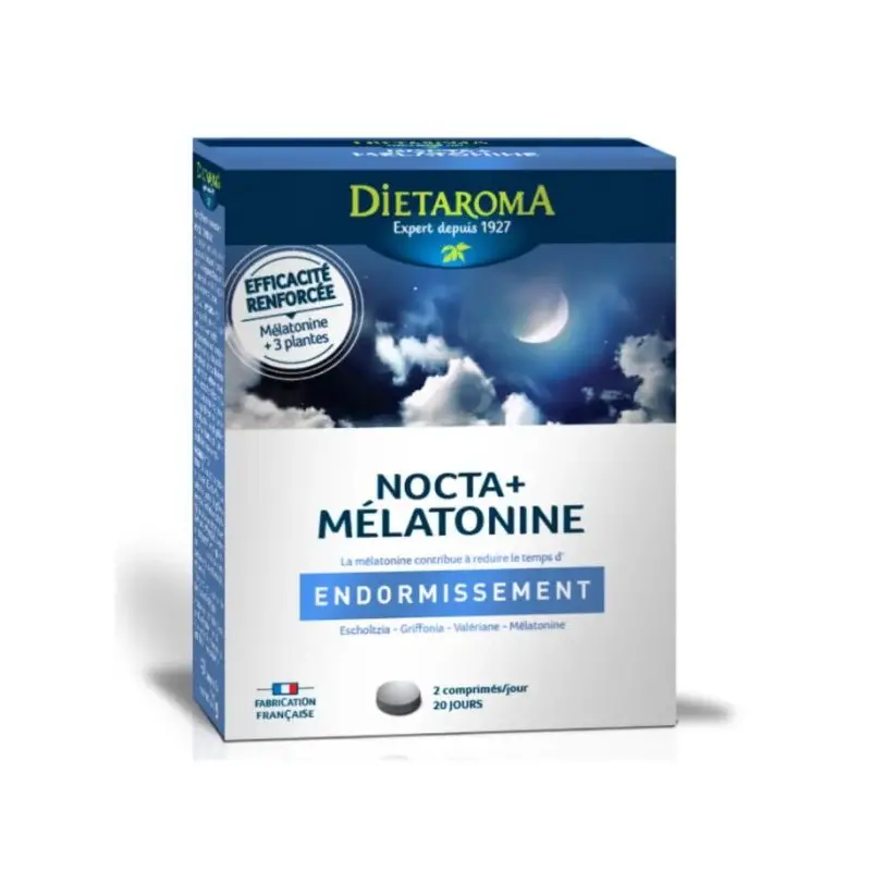 DIETAROMA NOCTA+ Mélatonine Sommeil 40 Comprimés