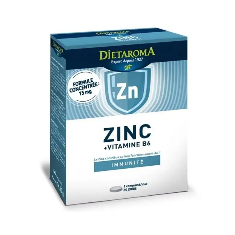 DIETAROMA Zinc + Vitamine B6 60 Comprimés