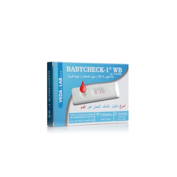 VEDA.LAB BABYCHECK-1®WB TEST AUTO-DIAGNOSTIC DE GROSSESSE SANGUIN