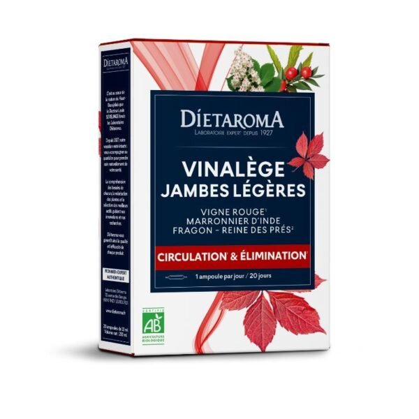 DIETAROMA VINALÈGE CIRCULATION – 20 AMPOULES