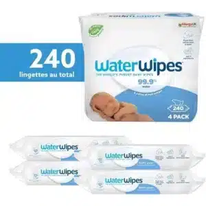 WaterWipes Lingettes Bébé – 240 lingettes