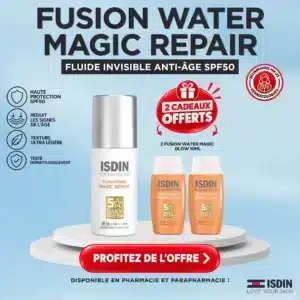 ISDIN Fusion Water MAGIC Repair SPF50 50 ml + 2 Fusion Water MAGIC Glow 10 ml Offerts